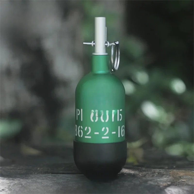 Modelo de granada de metal CNC RG60TB: accesorio táctico estático no funcional, ideal para set de películas, artículos de colección para manualidades o cumpleaños - imagen 3