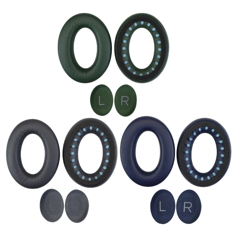 Almohadillas para los oídos que mejoran comodidad del juego para auriculares QC45, reemplazos orejeras, envío directo - imagen 3