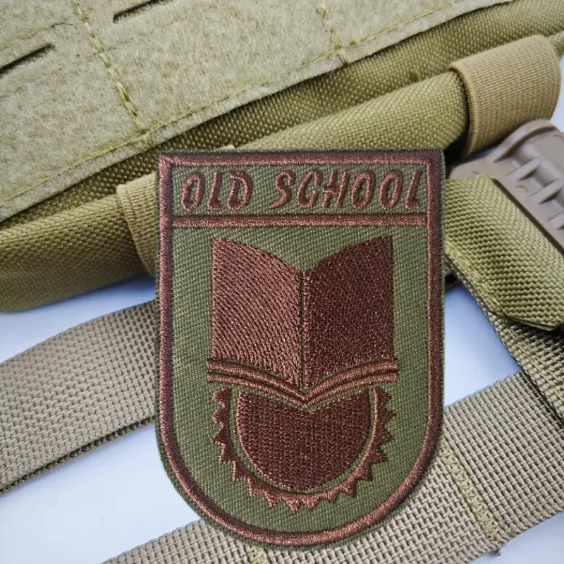 Parche Bordado Chevron Estilo Clásico, Insignia Táctica con Gancho y Bucle para Gorra, Adhesivo Decorativo para Mochila, Parches para Ropa - imagen 5