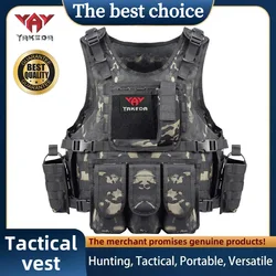 Chaleco táctico multifuncional YAKEDA resistente al desgaste, ropa de entrenamiento para exteriores, equipo para exteriores, chaleco protector.