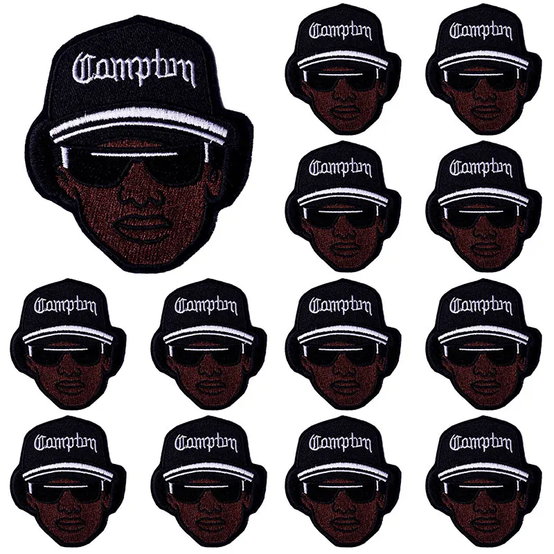 Prajna-parche bordado de película de 10 piezas, parches bordados de Space UFO para planchar en la ropa, insignia de parche de llama Punk - imagen 5