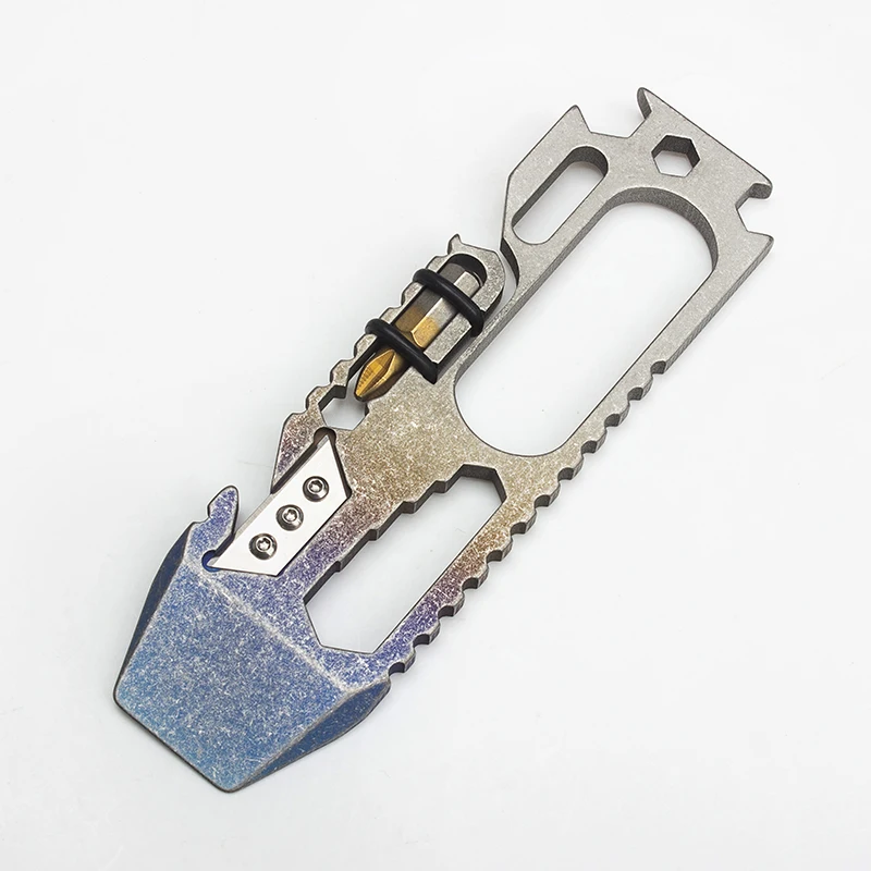 Herramienta de combinación multifunción, destornillador, sacacorchos, palanca, aleación de titanio multiusos de alto grado Edc - imagen 5