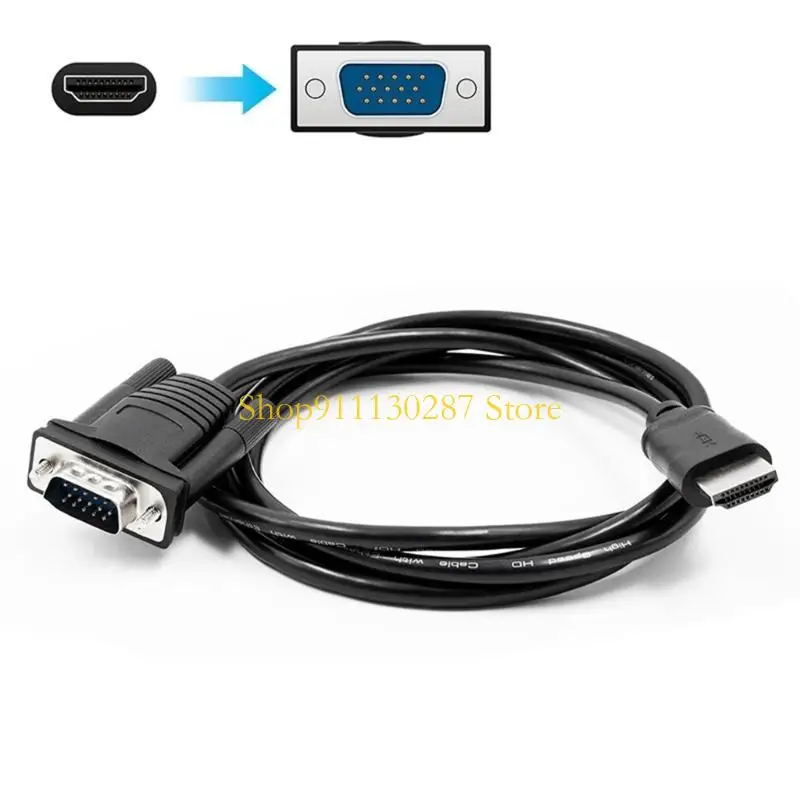 J1HC Compatible con VGA Adapter Cable Converter Digital a Analog Wire para PC Laptop TV-Box HDTV Projector - imagen 3