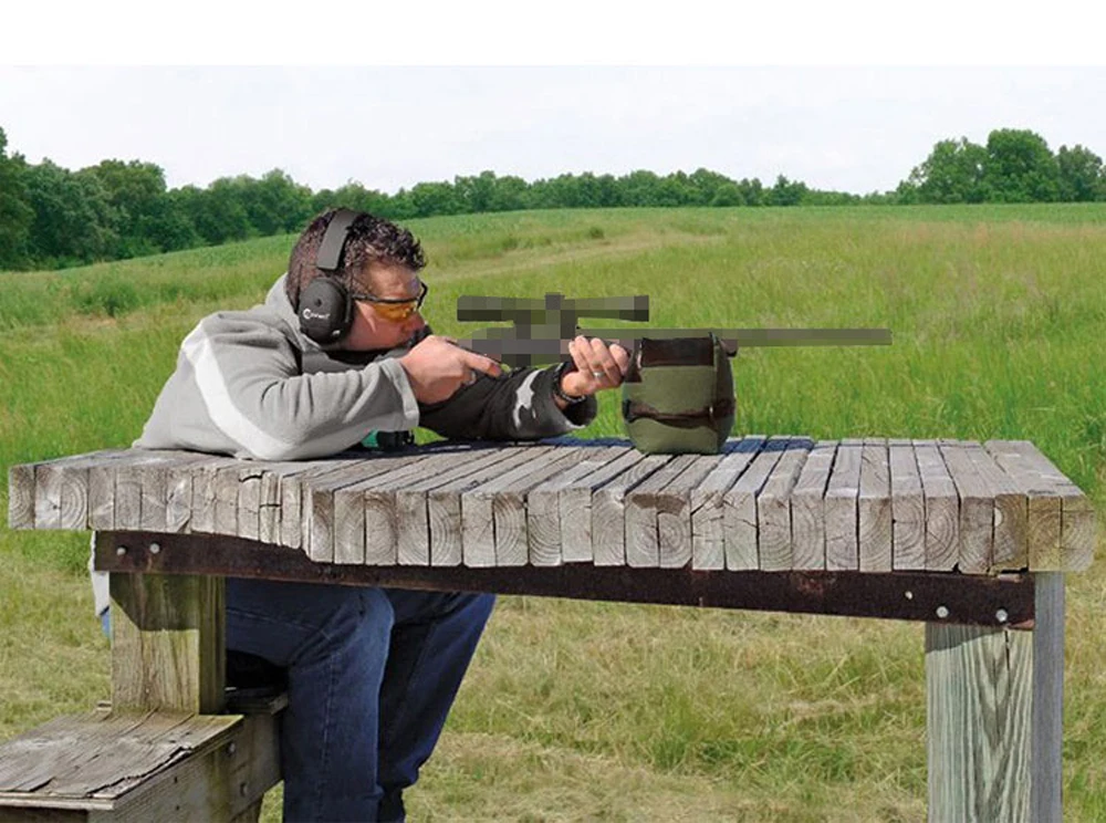 Bolsa de pistola de tiro de francotirador, soporte de objetivo delantero y trasero, banco de arena, soporte de Rifle de caza sin relleno, accesorios de Airsoft - imagen 2