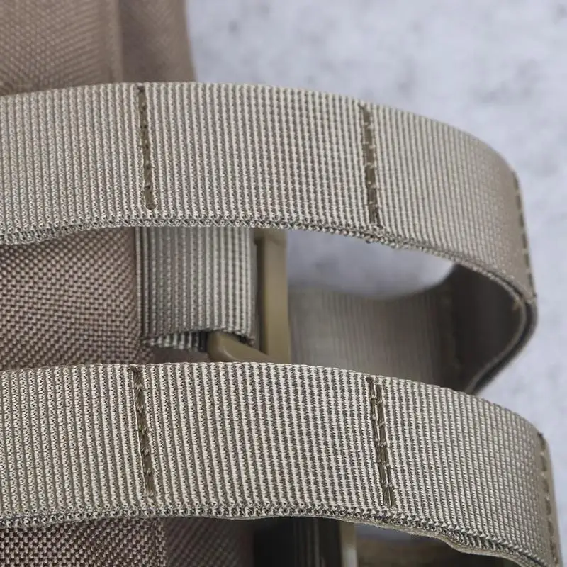 Chaleco táctico ajustable 1000D con bolsa multiusos, aparejo de pecho militar para exteriores, para senderismo, Camping, equipo de supervivencia Airsoft - imagen 4