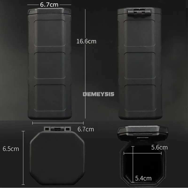 Caja de almacenamiento táctica a prueba de golpes, caja multiherramientas portátil para exteriores, carcasa dura para caza, Camping, Airsoft, con estuche de seguridad de espuma - imagen 2