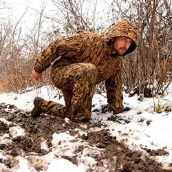 Traje camuflaje hierba otoño-invierno – Caza y pesca exterior