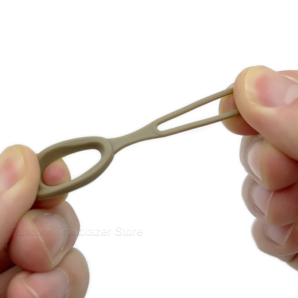 Extractor de cremallera de repuesto, extensión de cable TPE, lengüeta de cremallera, accesorios de bolsa DIY para chaleco de caza, accesorios para mochila, 5 uds./10 Uds. - imagen 3