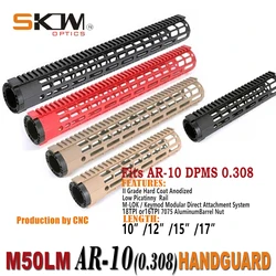 SKWOPTICS Guardamanos táctico M-LOK Picatinny perfil bajo aluminio