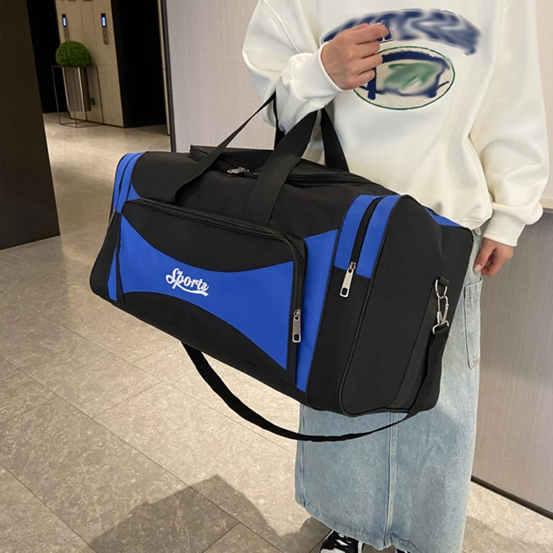 Bolsas deportivas, bolsa de gimnasio, Fitness, Yoga, húmedo, seco, viajes al aire libre, Camping, senderismo, natación, escalada, paquete, equipaje de fin de semana, bolsa de lona - imagen 4