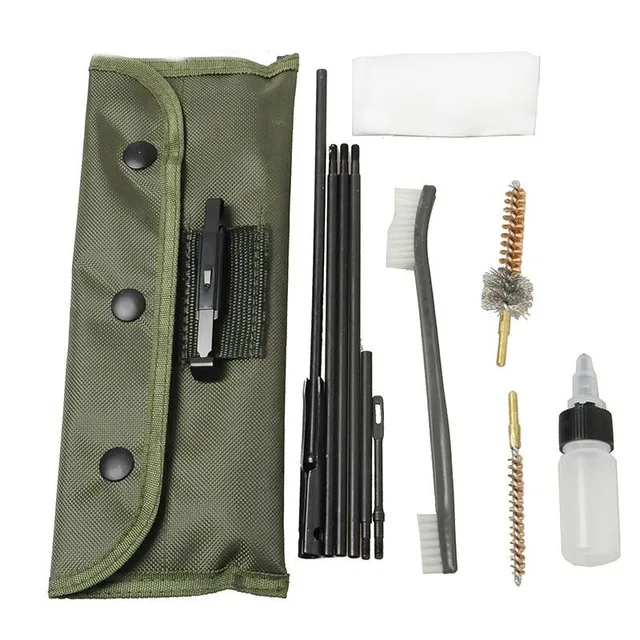 Kit de limpieza de pistola AR15 M16, alfombrilla para todos los rifles de carabina Ruger 10/22 .22 .223 .308, variantes de Boresighter, cepillos de pistola de Rifle táctico - imagen 2