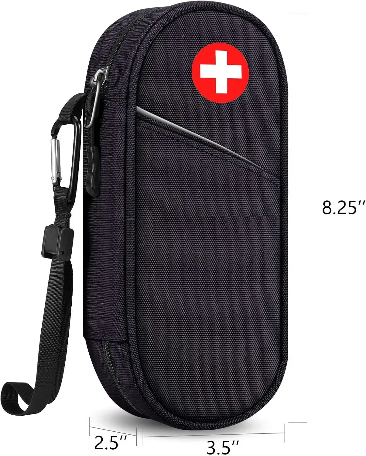 Bolsa organizadora de medicamentos de viaje para suministros médicos de emergencia, bolsa aislante EpiPens, Kit de supervivencia, equipo de acampada, 2