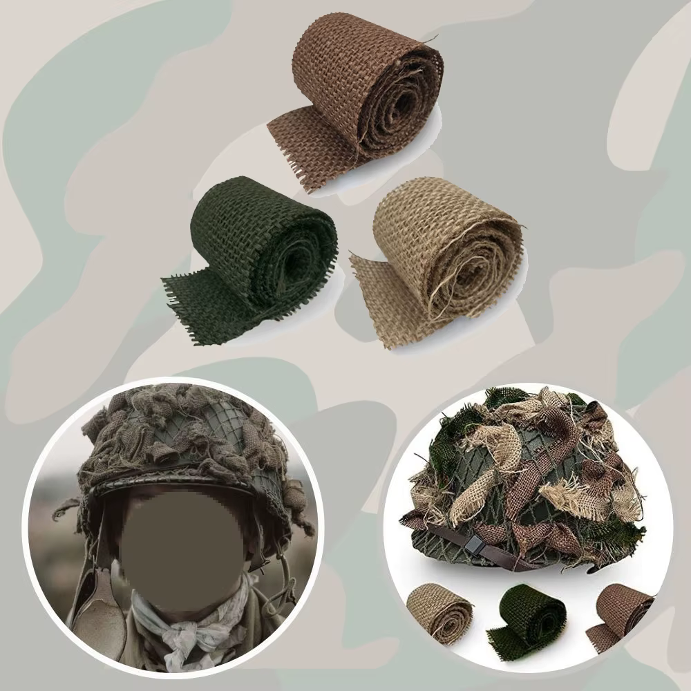 Funda casco WW2 USA paracaidista – Réplica militar con red camuflaje - imagen 4