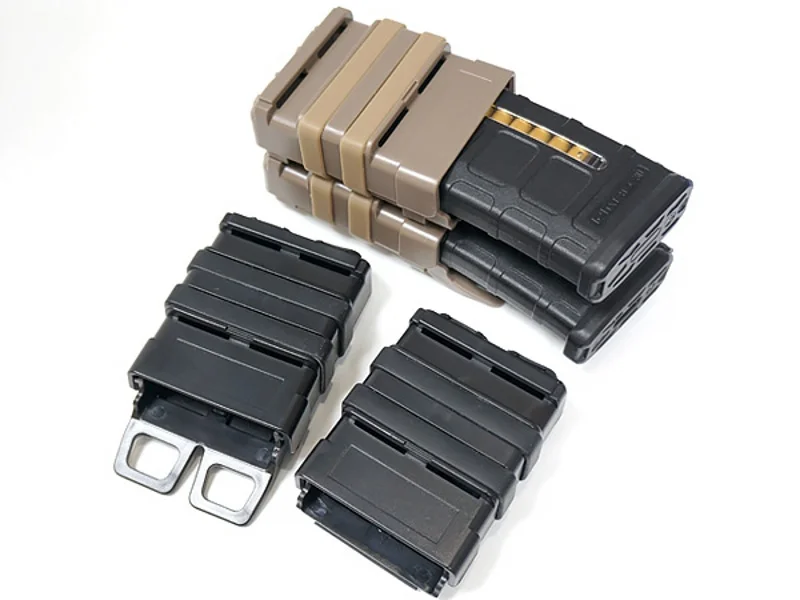 M4 Molle Clip FastMag chaleco de caza bolsa Airsoft AR 5,56 soporte para revistas EDC caza Fast Mag funda riñonera - imagen 2