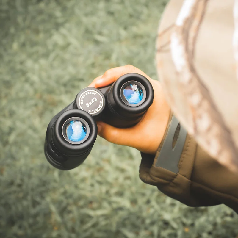 Binoculares Forester 10X42 HD, telescopio de prisma de techo Bak-4 resistente al agua para observación de aves, caza, Camping, viajes - imagen 5