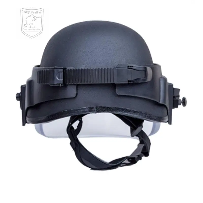Casco táctico M88, máscara balística, pantalla facial anti-fragmentaciones, diadema, estándar americano, NIJ IIIA, cubierta de vidrio GA2 - imagen 4