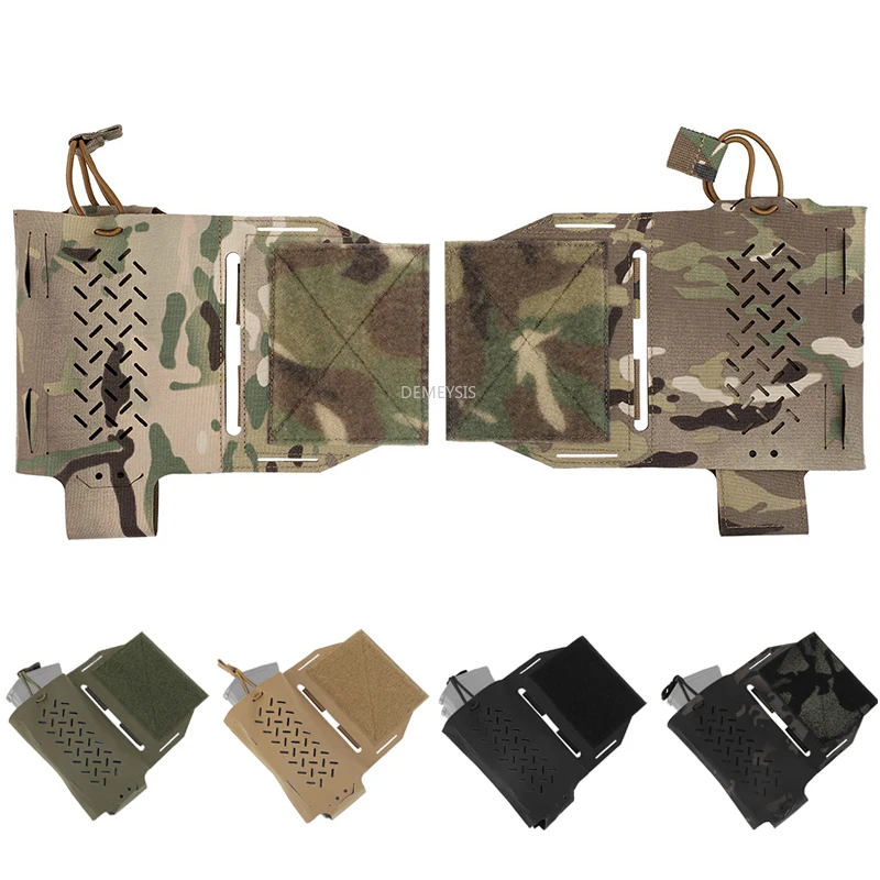 Bolsa expansora táctica para ala, soporte para Radio, chalecos CS Airsoft para exteriores, almacenamiento de revistas, cuerda elástica, aparejo de pecho para caza, bolsa lateral