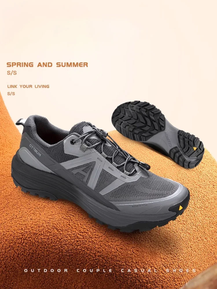 HUMTTO-zapatos de senderismo para hombre, botas de montaña todoterreno para acampar y escalar al aire libre, zapatillas de senderismo, calzado para correr a campo traviesa - imagen 2