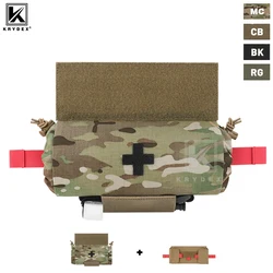 KRYDEX-bolsa médica enrollable táctica, bolsa organizadora de primeros auxilios para traumatismos EMT IFAK, bolsa de descarga para chaleco, aparejo de pecho, equipo para exteriores