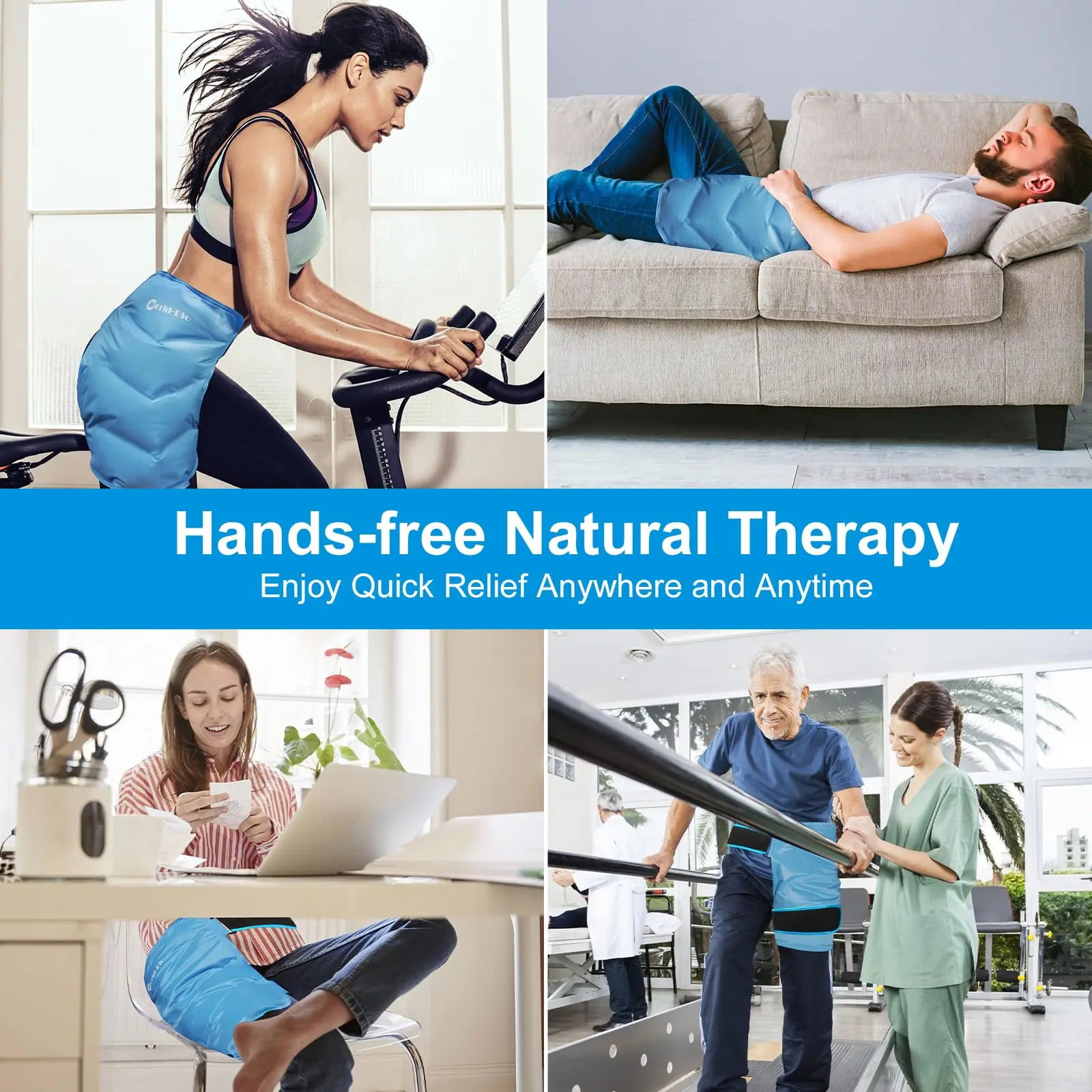 Paquete de hielo para cadera, paquete frío reutilizable para después de la cirugía, para Bursiti, reemplazo de cadera, cirugía, flexor, Gel para el dolor, paquetes de hielo para terapia de cadera - imagen 5