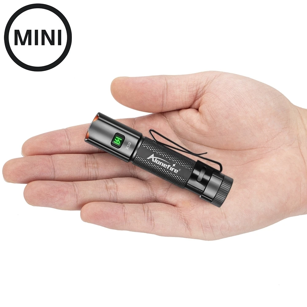 Linterna táctica EDC recargable USB con imán y alta potencia - imagen 3