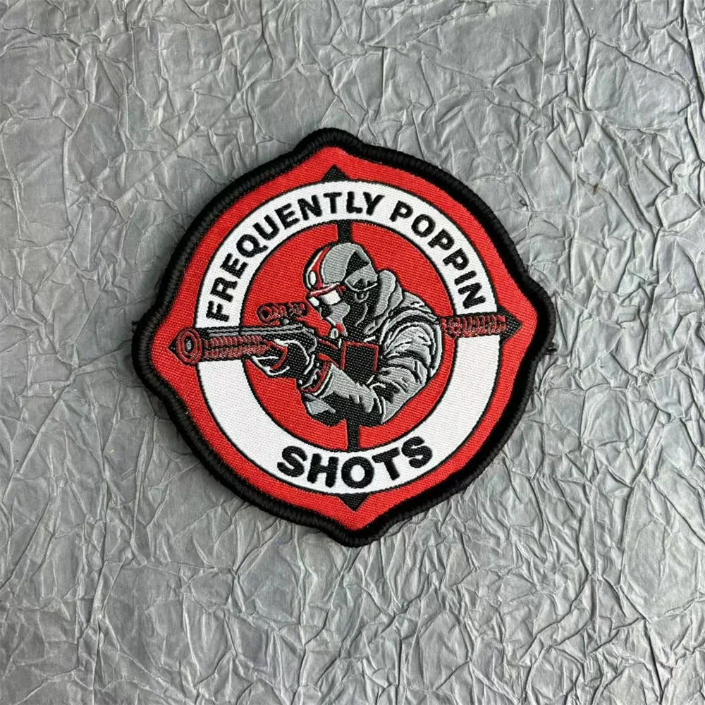 Parche de tela de soldado francotirador en la ropa, insignia de moral de pistola, parches militares, mochila, brazalete, equipo táctico de gancho y bucle - imagen 5