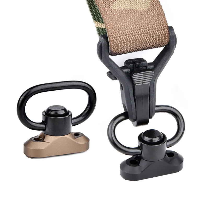 WADSN BCM QD Sling adaptador giratorio montaje en riel M-LOK hebilla de correa correa de Metal bucle QD correa montaje en riel botón de acero SliSteel - imagen 3