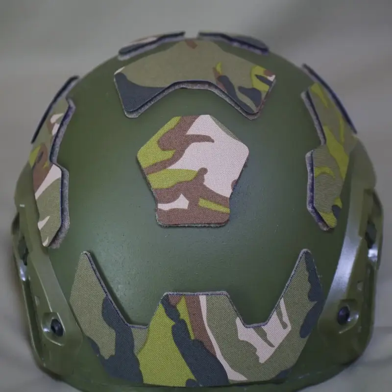Nuevo casco táctico DIY gancho pegatina facial modelado casco rápido gancho y bucle parche de camuflaje grande cinco hojas camuflaje/Anti IR - imagen 2