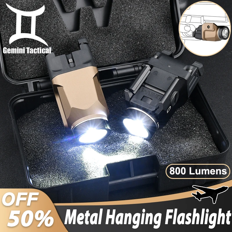 WADSN TR-7 táctico X linterna CNC colgante de Metal 800 lúmenes estroboscópica accesorios Airsoft de alta potencia luz de caza ajuste riel de 20mm X300