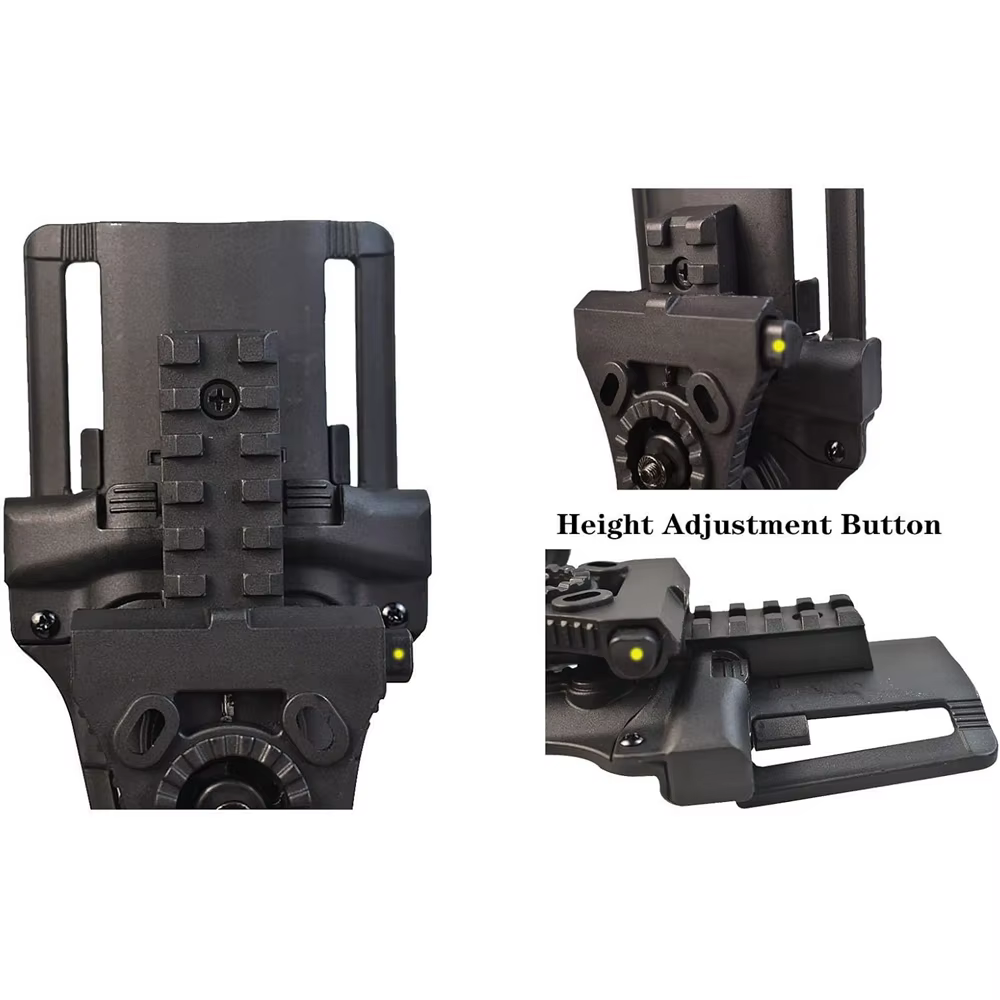 Sistema de montaje táctico ajustable para funda de pistola y munición - imagen 2