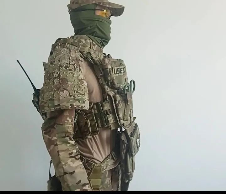 Armadura táctica de la revestimiento de la armadura de las hombreras de la tela de nylon - imagen 3