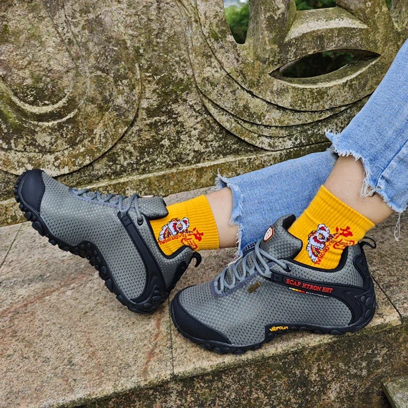 Zapatillas senderismo hombre transpirables antideslizantes malla - imagen 3