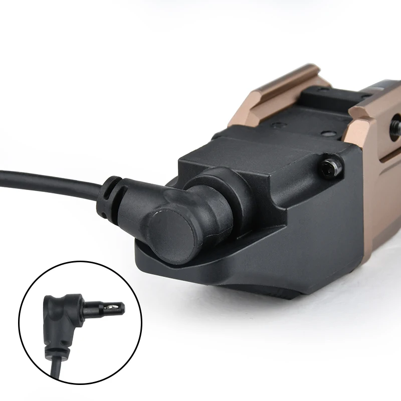 WADSN Linterna TR-7 X Luz de arma táctica compacta de 500 lúmenes, incluye interruptores de paleta alta y baja y kit de llaves Accesorios negros - imagen 4