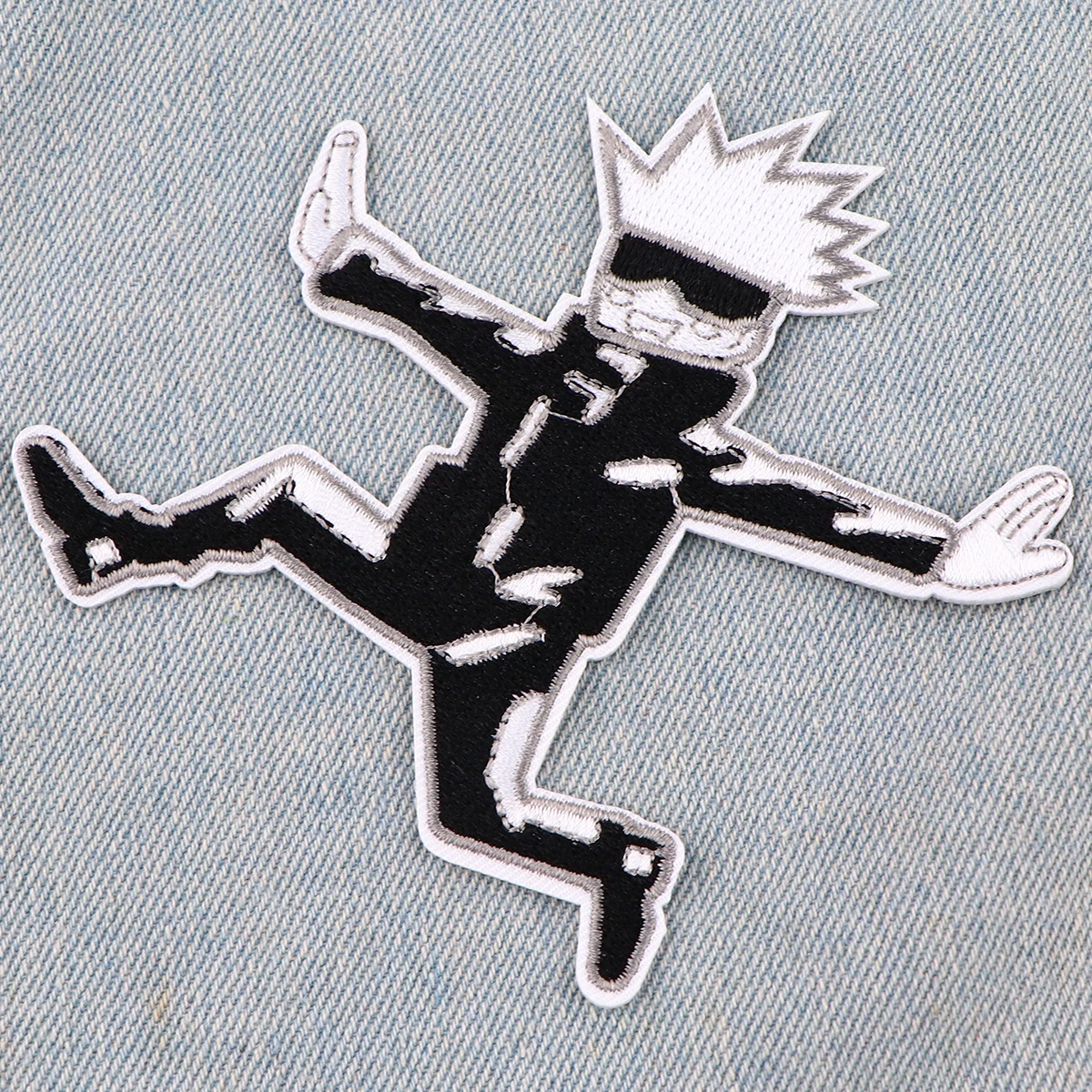 Gojo Satoru parches de ropa bordados Diy, parches para planchar para ropa, insignias de chaqueta, pegatinas de costura, apliques de Anime - imagen 4