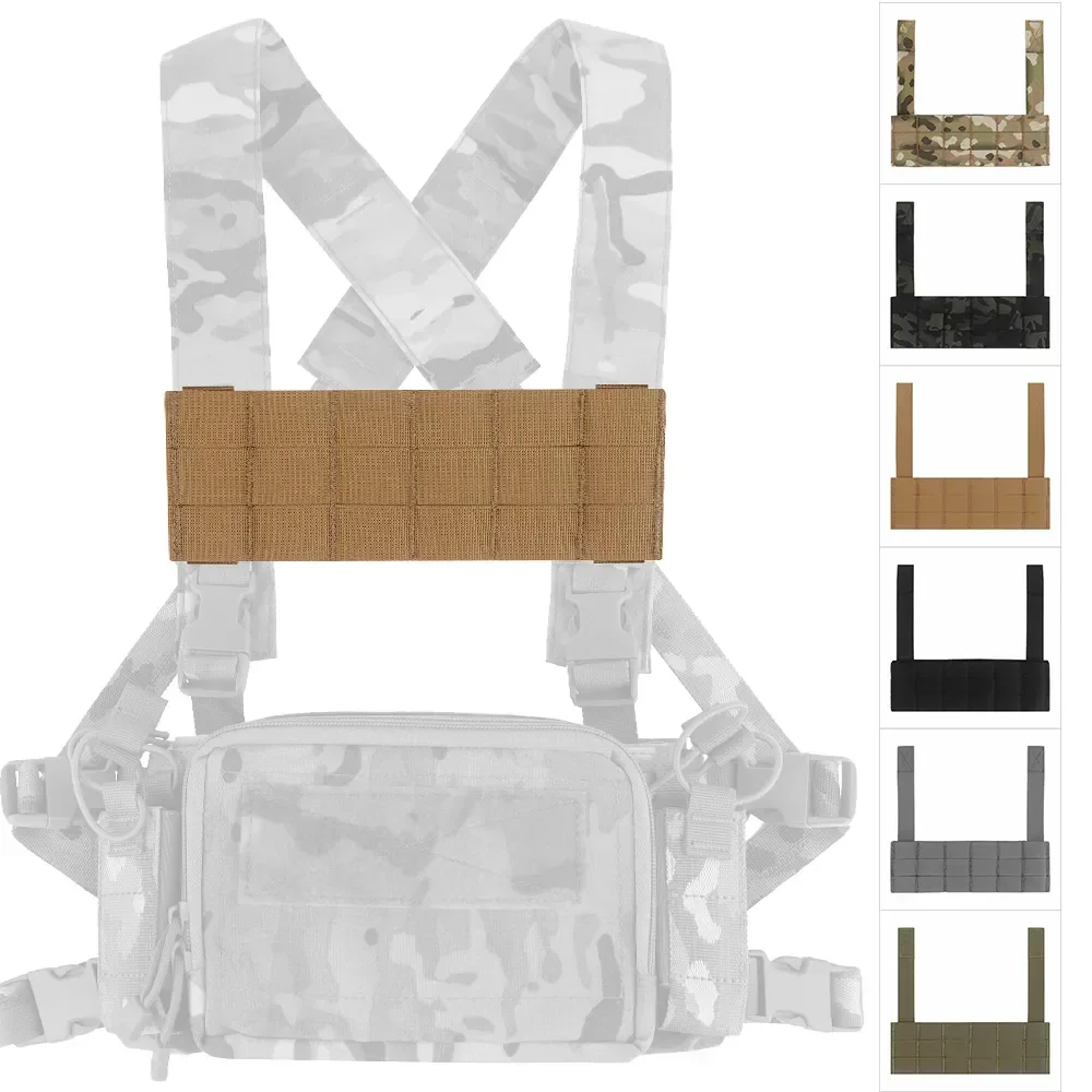 Placa táctica Thorax MOLLE, placa de expansión de plataforma de pecho, Panel Molle de puente EUD para chaleco D3CRM D3CRX, accesorios de caza Airsoft