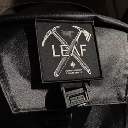 Insignia para bolsa al aire libre, elemento de hoja, Insignia, pájaro, hacha de montañismo, etiqueta tejida de cáscara dura, brazalete, parche planchado de costura personalizado
