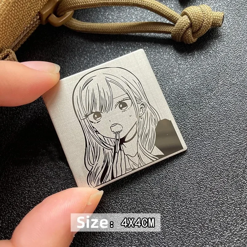 ACG parches de Anime para ropa, insignia de moral táctica de Metal, pegatinas de mochila, brazalete de Anime, apliques de bucle de gancho - imagen 2