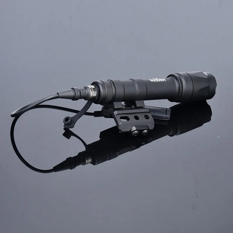 Wadsn M300A M600C juego de luz de explorador de caza táctica, linterna M300a, Base de montaje Offset, montaje de Metal, compatible con Mlok Keymod, Riel de 20MM - imagen 3