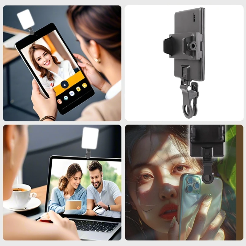 Selfie Light 90 grados Video ajustable Luz relleno 10 engranaje 3 modos luz Modos luz en para tableta del