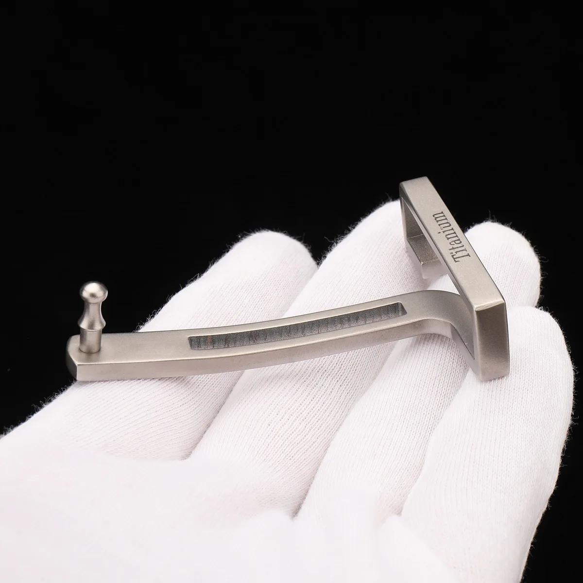 Hebilla de cinturón de titanio puro para hombre, hebilla con letra T, hebilla lisa de 3,5/3,8 Cm, cinturón de alta calidad para cuero cabelludo - imagen 2