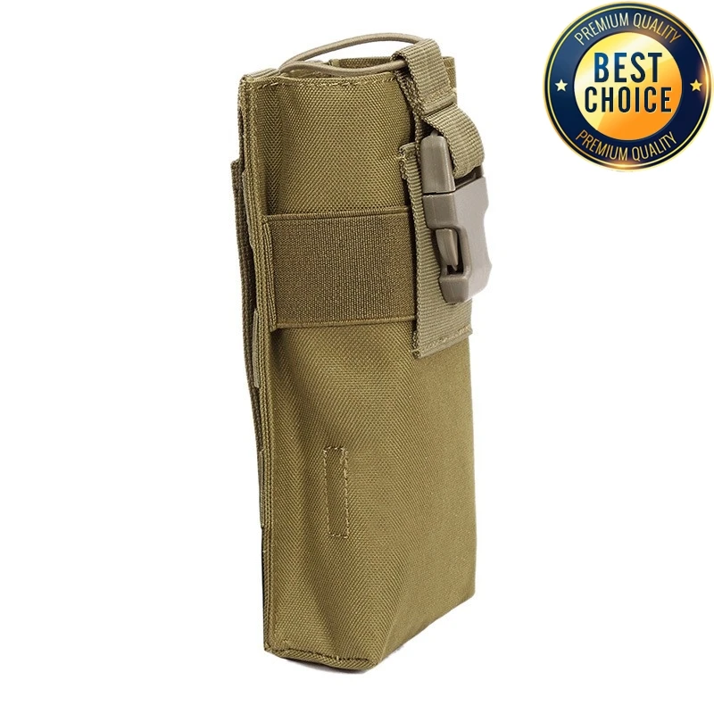 Bolsa táctica Molle para Walkie Talkie, soporte para botella de agua, bolsillo para deportes al aire libre, Camping, Radio, revista, bolsillo Mag - imagen 3