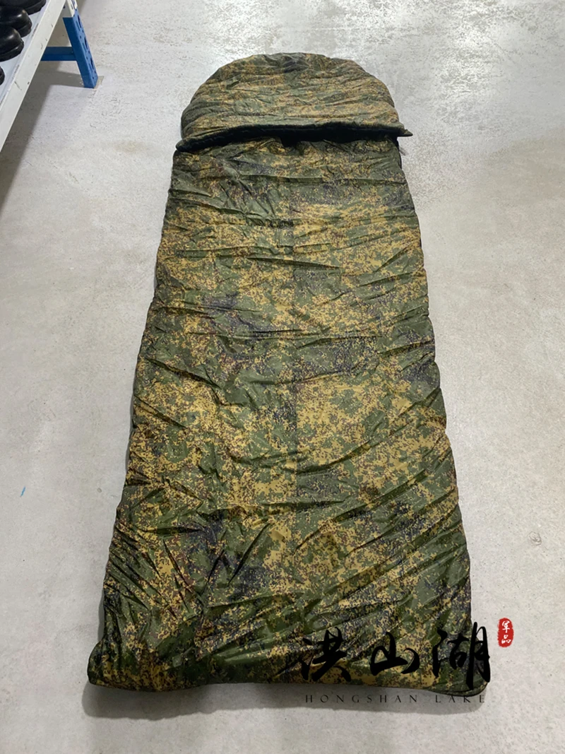 Saco de dormir individual ruso con relleno de algodón P y nailon para aislamiento y calidez de invierno - imagen 3