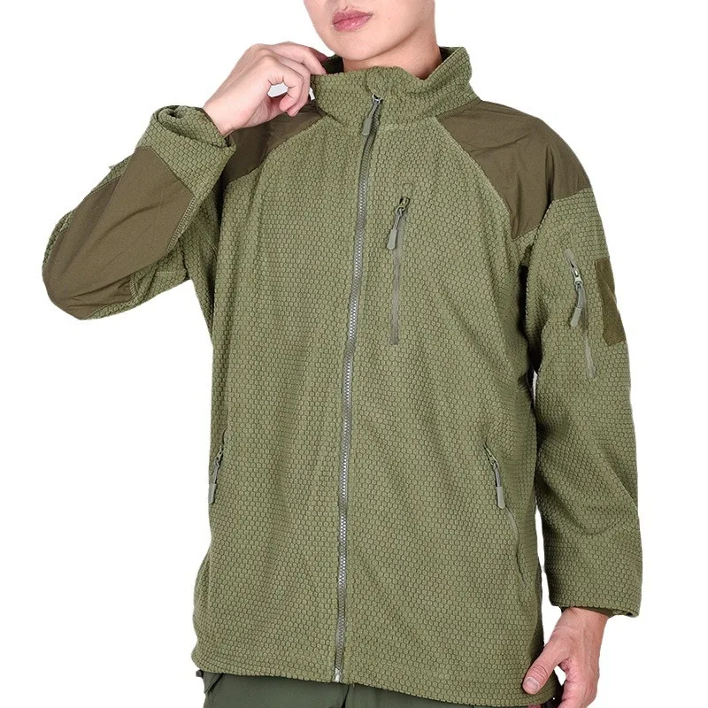 Chaqueta polar de empalme táctico para exteriores, cortavientos de camuflaje, ropa interior térmica para exteriores - imagen 5