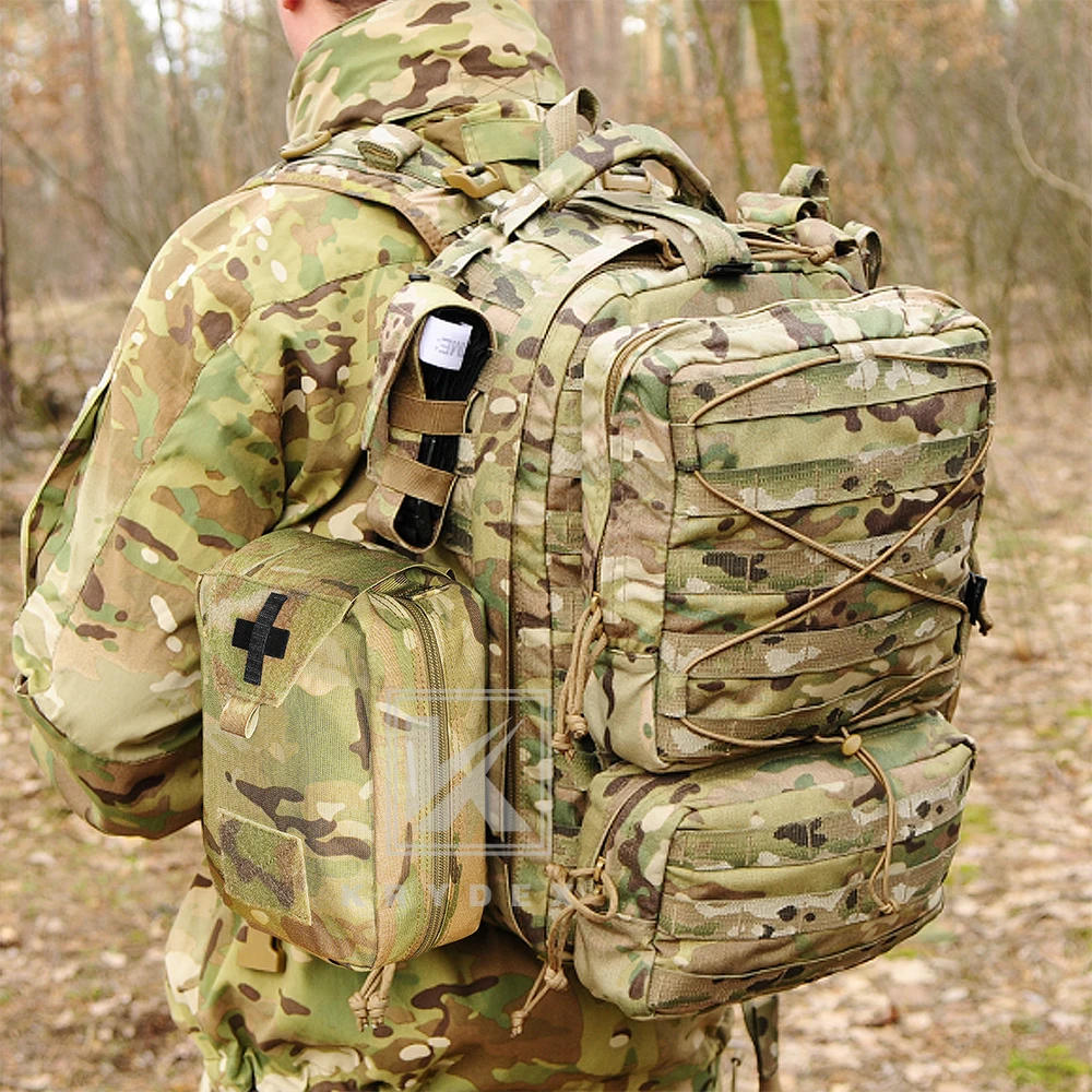 KRYDEX-bolsa médica táctica grande IFAK, paquete de rasgado, MOLLE de liberación rápida, botiquín de primeros auxilios de emergencia para exteriores, riñonera, bolsa para traumatismos - imagen 3