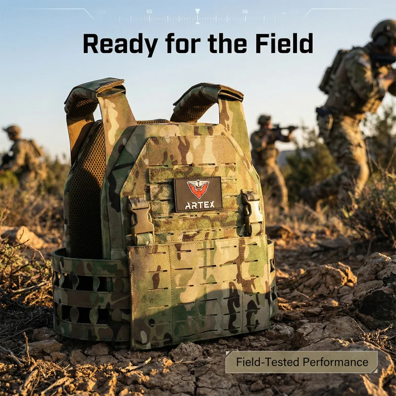 Artex Nylon láser al aire libre multifuncional impermeable ligero chaleco táctico de liberación rápida chaleco al aire libre chaleco de caza 8133-1