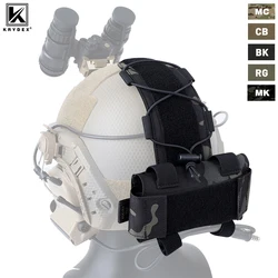 KRYDEX casco MK1 bolsa de batería táctica contrapeso GPNVG-18 caja de batería bolsa sistema de retención de almacenamiento accesorios para cascos