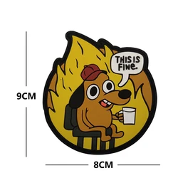 Parche PVC resistente al fuego – Diseño perro para mochila MOLLE