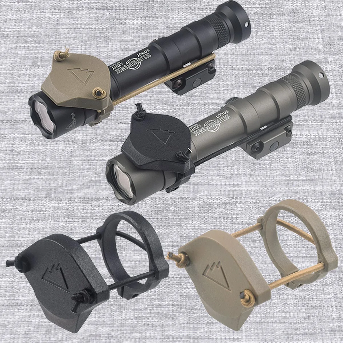 SureFire-cubierta protectora para linterna, tapa de lente frontal para armas de luz, Protector de luz para M300 M600 M952V M951 Mod Scout