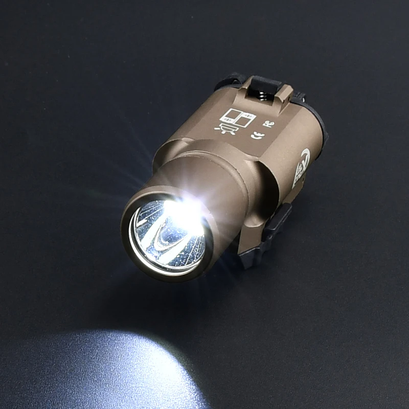 Surefir 600 lúmenes X300U X300 linterna táctica arma pistola de pistola de luz blanca LED de caza explorador de 20MM Picatinny Rail - imagen 3