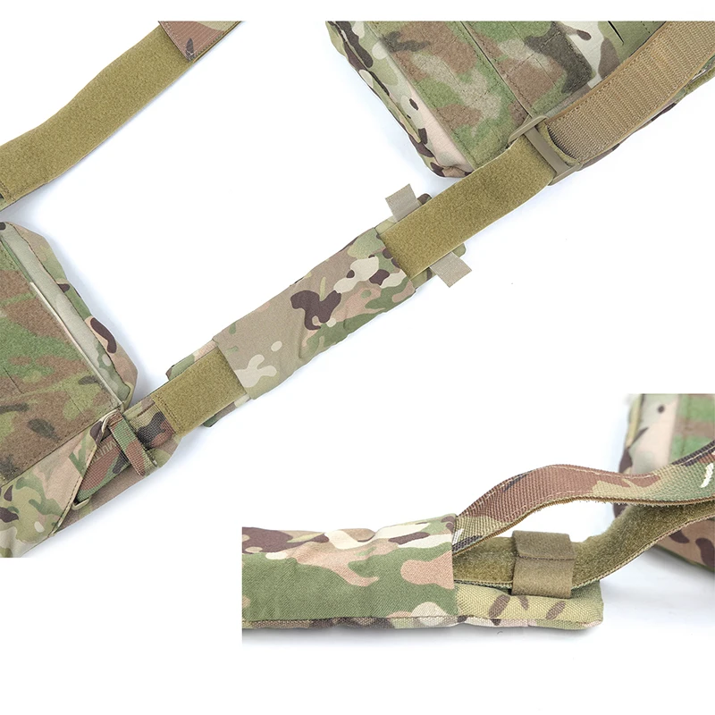 Hombreras de tórax estilo HSP, 2 almohadillas de cojín de piezas, portador de placa FCSK LV119, chaleco táctico - imagen 3